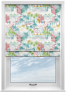 Sunset Boulevard, Brights - Motorised Roman Blind
